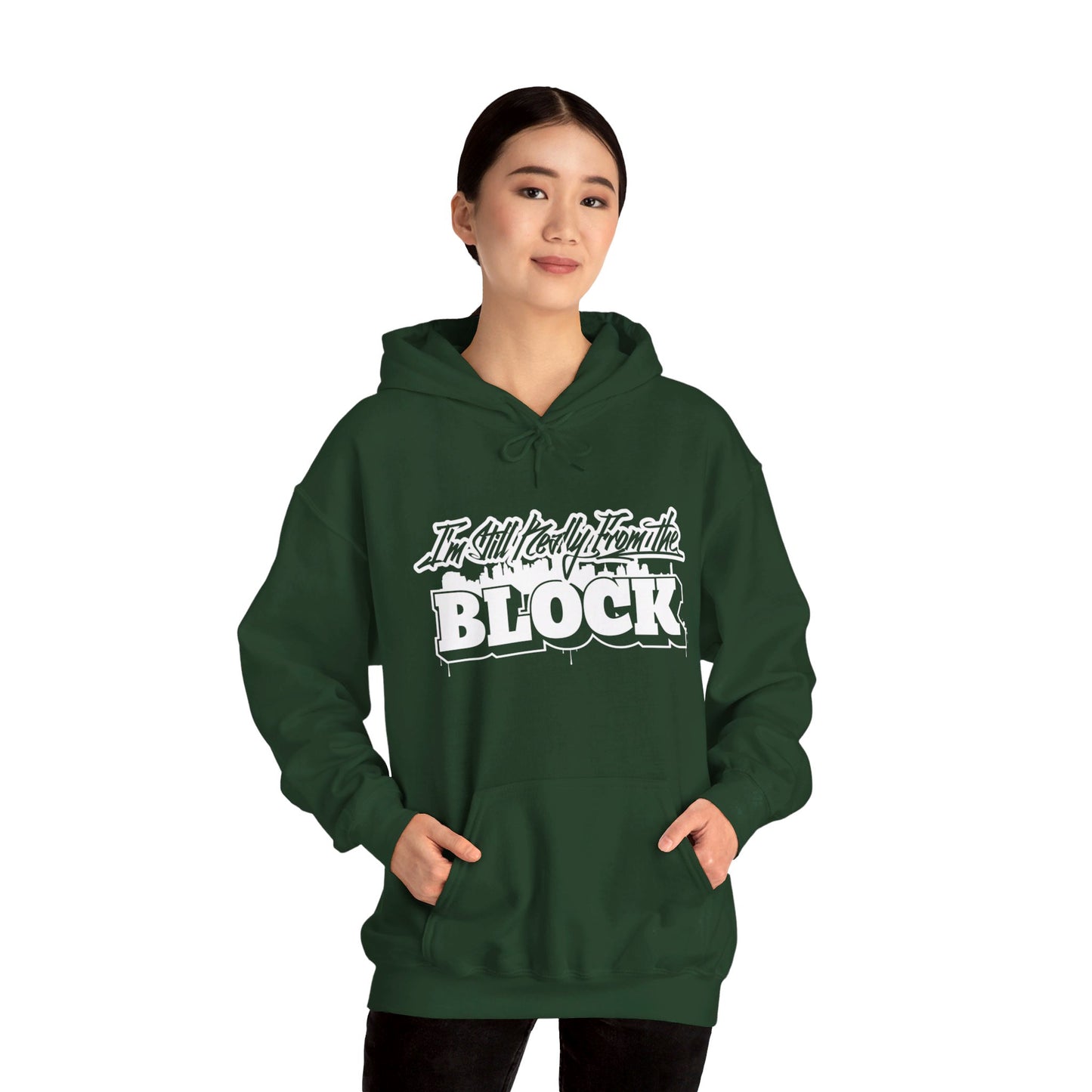 I'm Still Really From The Block Unisex Heavy Blend™ Gildan Hooded Sweatshirt