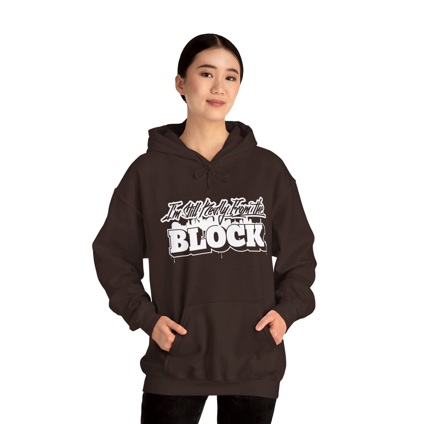 I'm Still Really From The Block Unisex Heavy Blend™ Gildan Hooded Sweatshirt