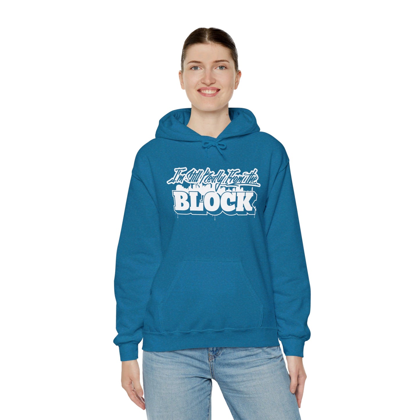 I'm Still Really From The Block Unisex Heavy Blend™ Gildan Hooded Sweatshirt