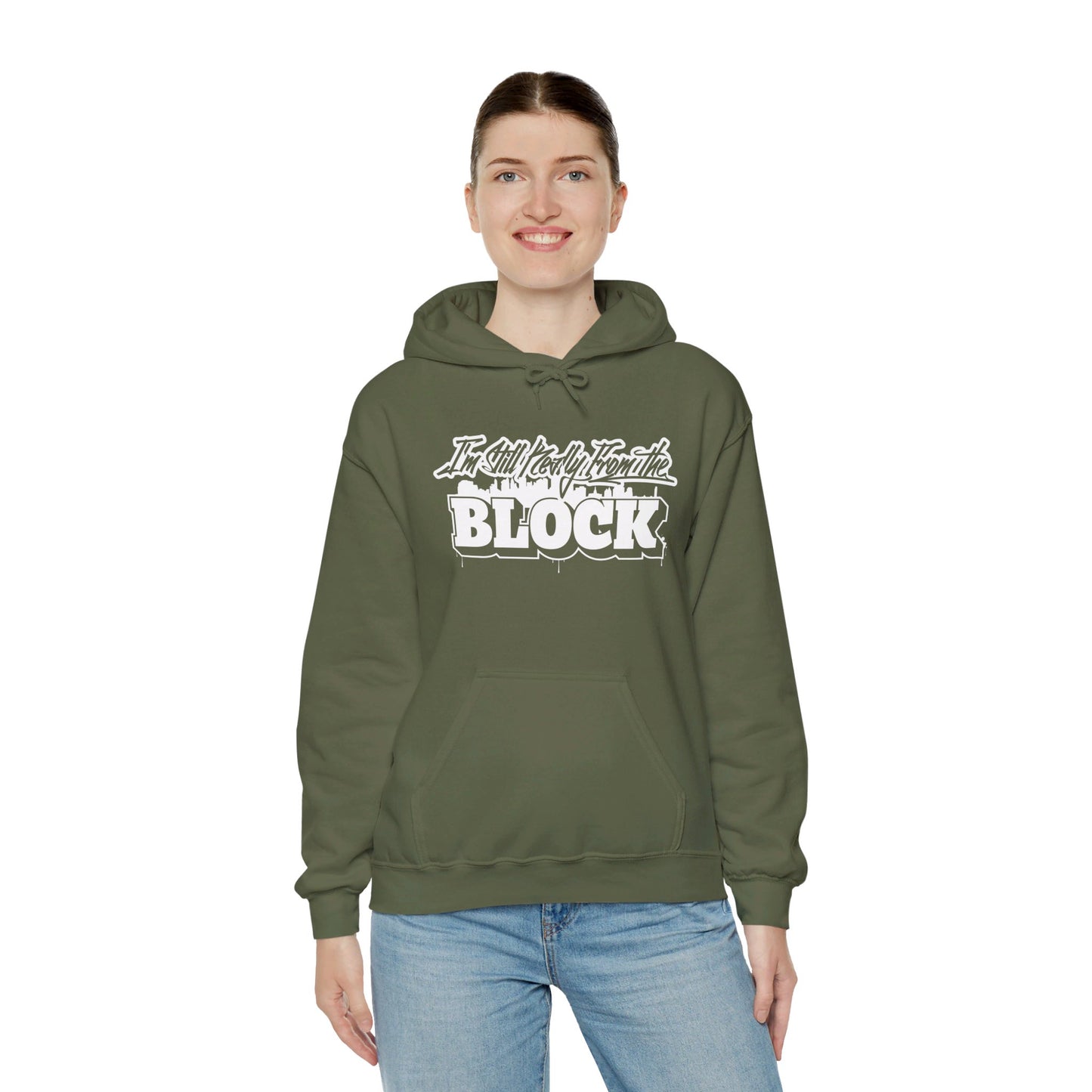 I'm Still Really From The Block Unisex Heavy Blend™ Gildan Hooded Sweatshirt