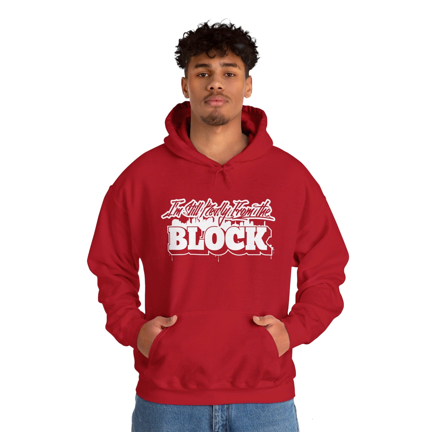 I'm Still Really From The Block Unisex Heavy Blend™ Gildan Hooded Sweatshirt