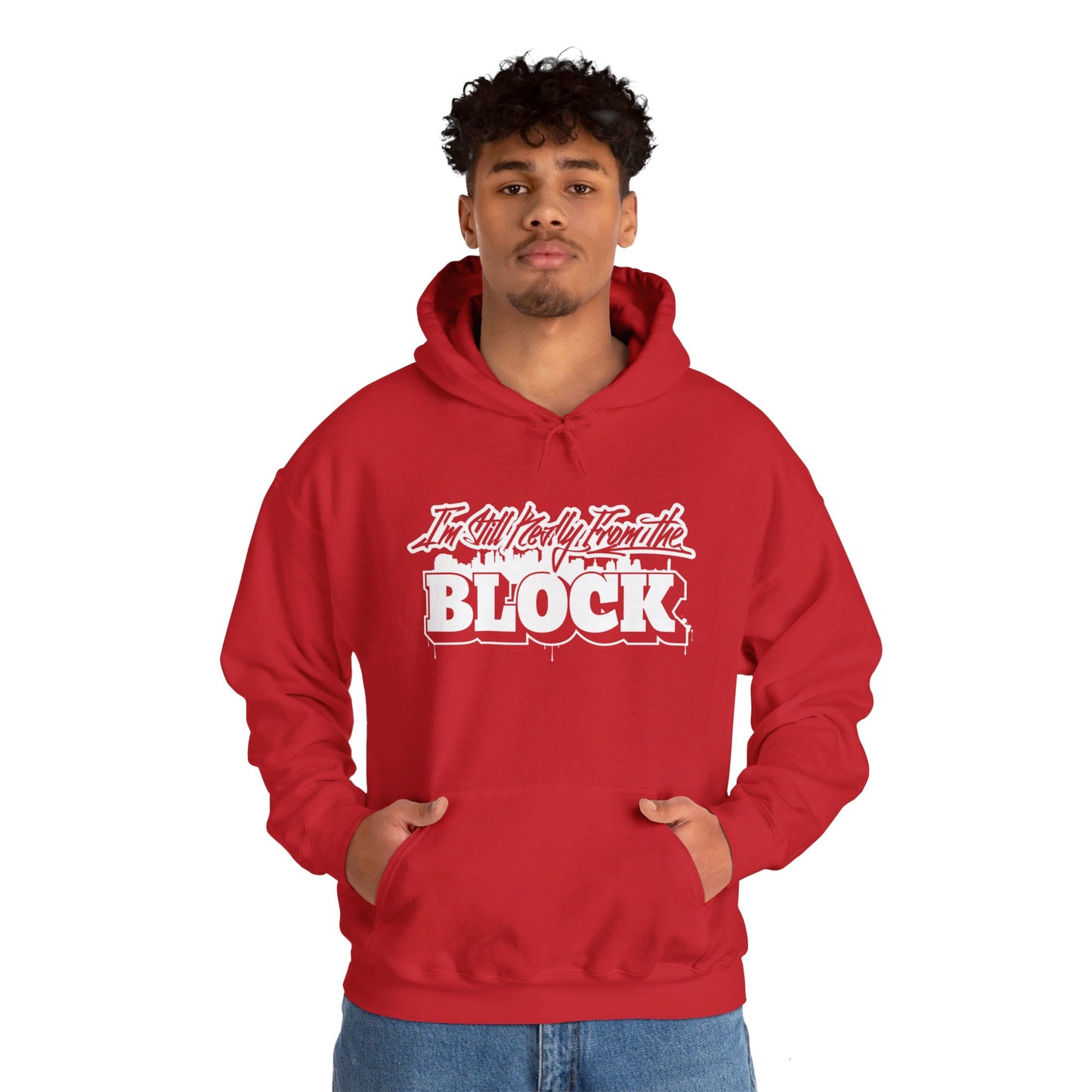 I'm Still Really From The Block Unisex Heavy Blend™ Gildan Hooded Sweatshirt