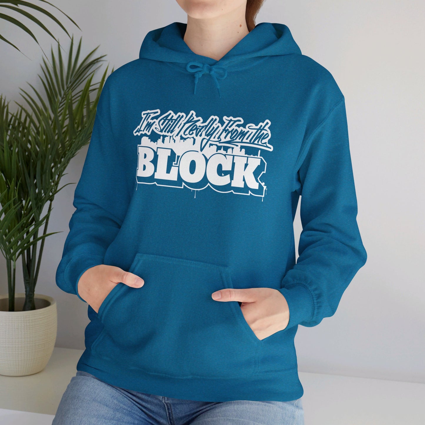 I'm Still Really From The Block Unisex Heavy Blend™ Gildan Hooded Sweatshirt
