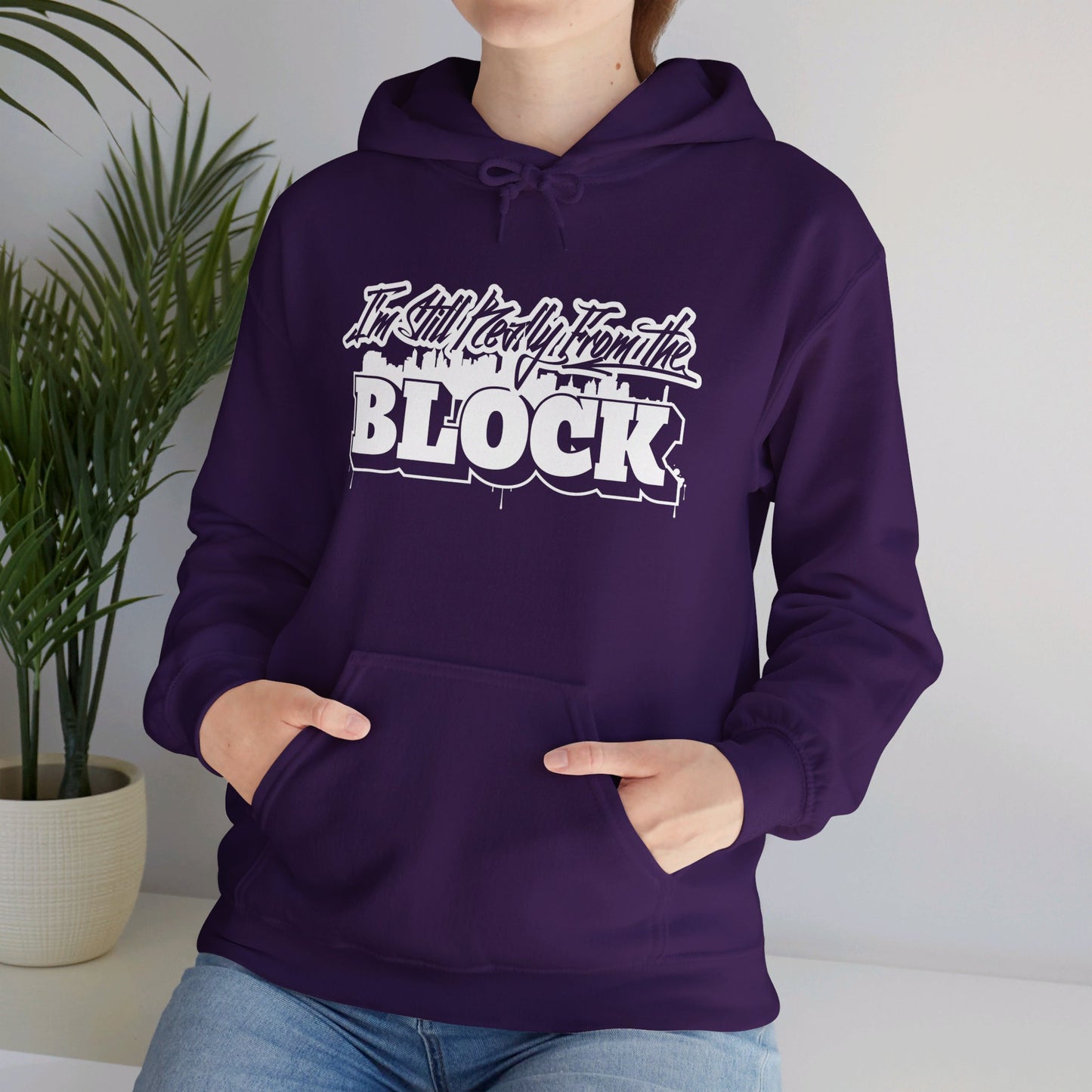 I'm Still Really From The Block Unisex Heavy Blend™ Gildan Hooded Sweatshirt