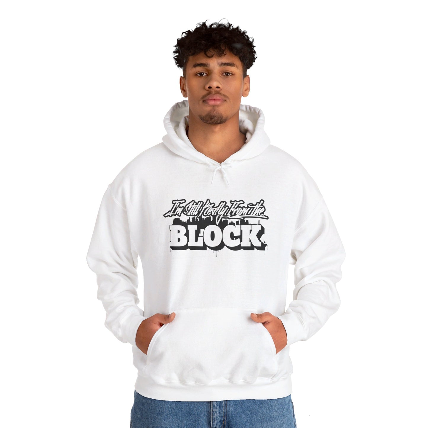 I'm Still Really From The Block Unisex Heavy Blend™ Gildan Hooded Sweatshirt