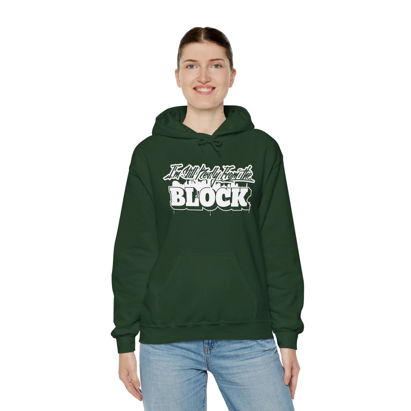 I'm Still Really From The Block Unisex Heavy Blend™ Gildan Hooded Sweatshirt