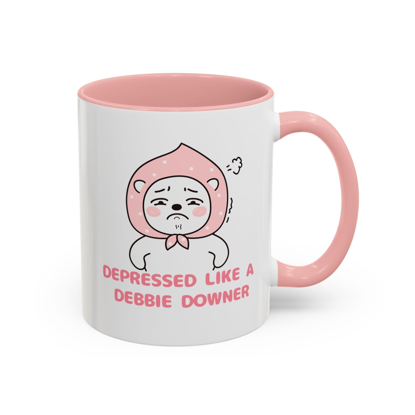 Debbie Cake Debbie Downer Pink Accent Coffee Mug (11 oz)
