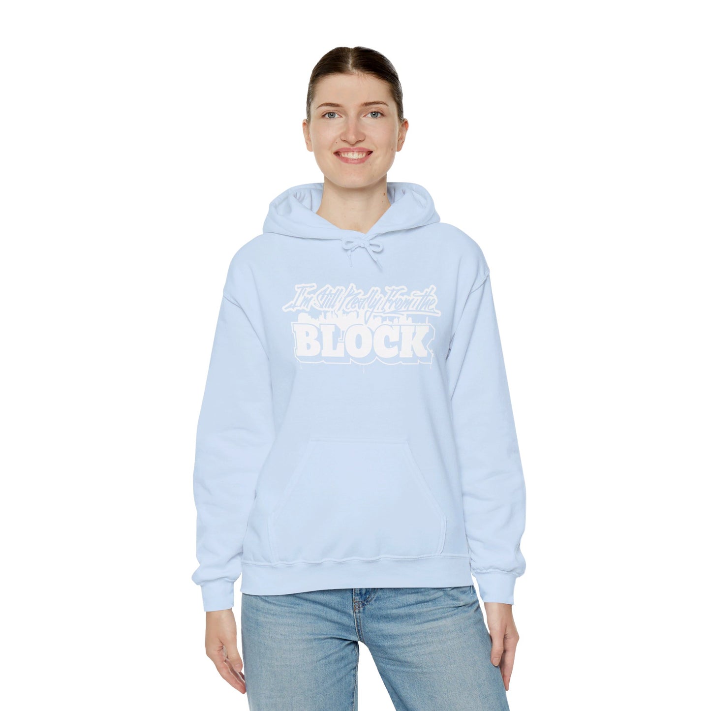 I'm Still Really From The Block Unisex Heavy Blend™ Gildan Hooded Sweatshirt