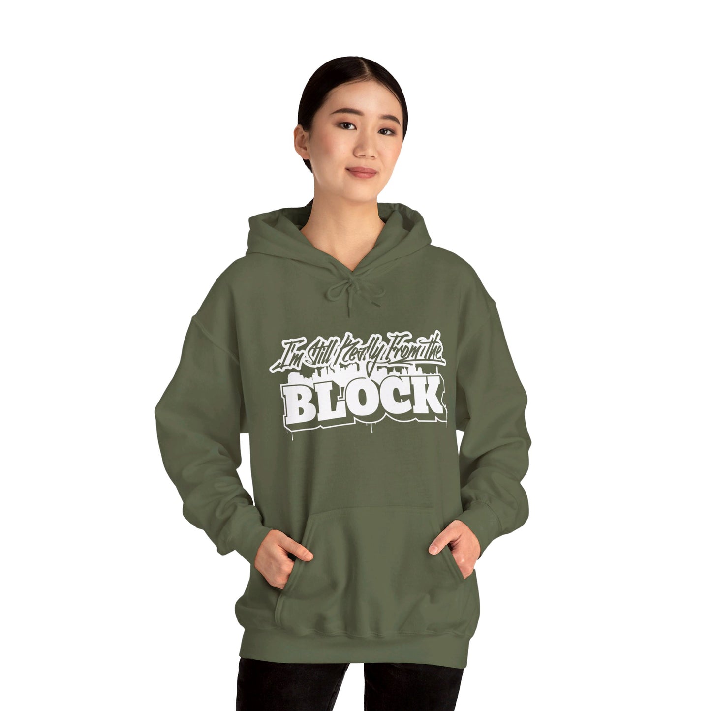 I'm Still Really From The Block Unisex Heavy Blend™ Gildan Hooded Sweatshirt