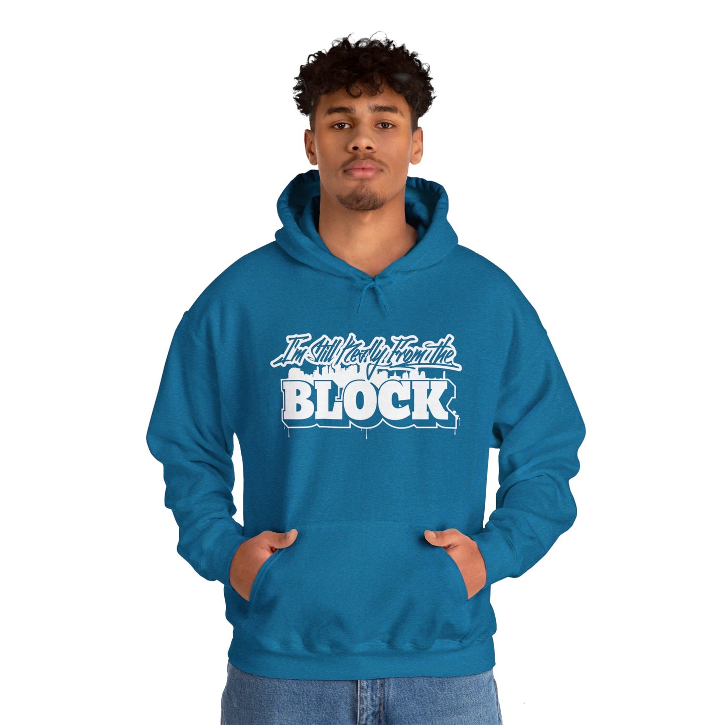 I'm Still Really From The Block Unisex Heavy Blend™ Gildan Hooded Sweatshirt