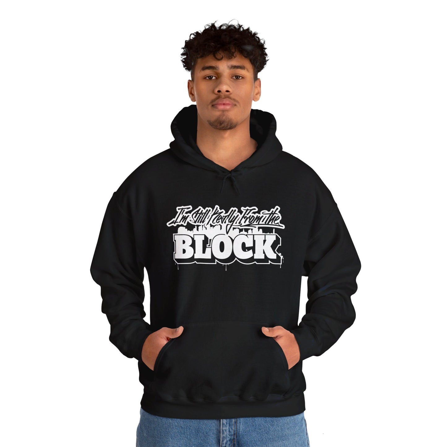 I'm Still Really From The Block Unisex Heavy Blend™ Gildan Hooded Sweatshirt