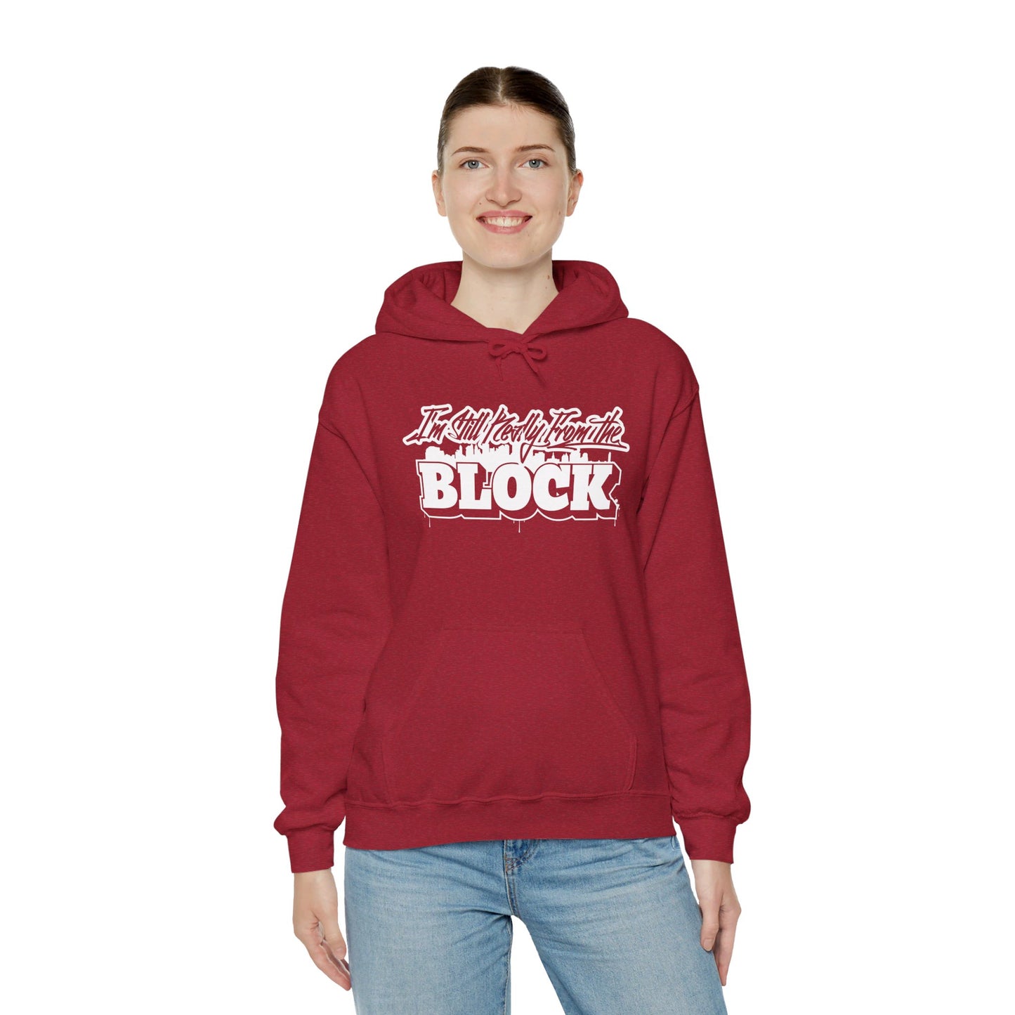 I'm Still Really From The Block Unisex Heavy Blend™ Gildan Hooded Sweatshirt
