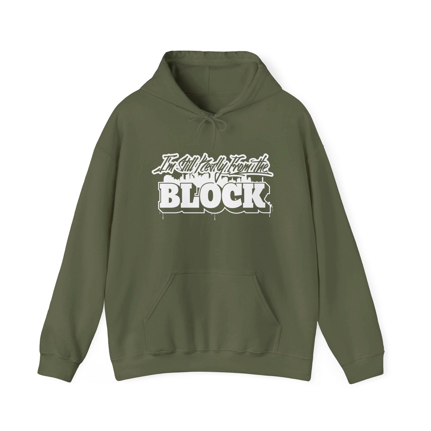 I'm Still Really From The Block Unisex Heavy Blend™ Gildan Hooded Sweatshirt