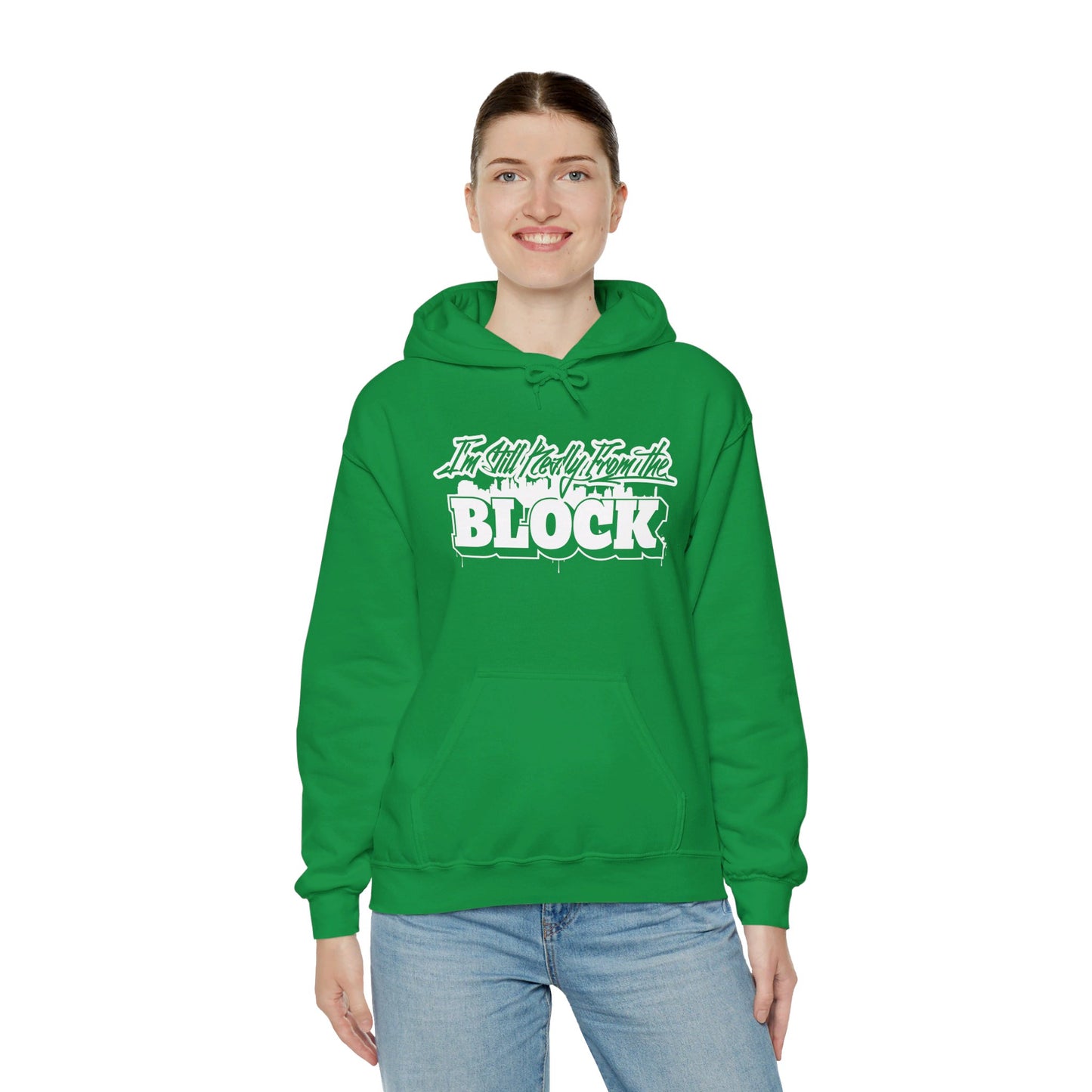 I'm Still Really From The Block Unisex Heavy Blend™ Gildan Hooded Sweatshirt