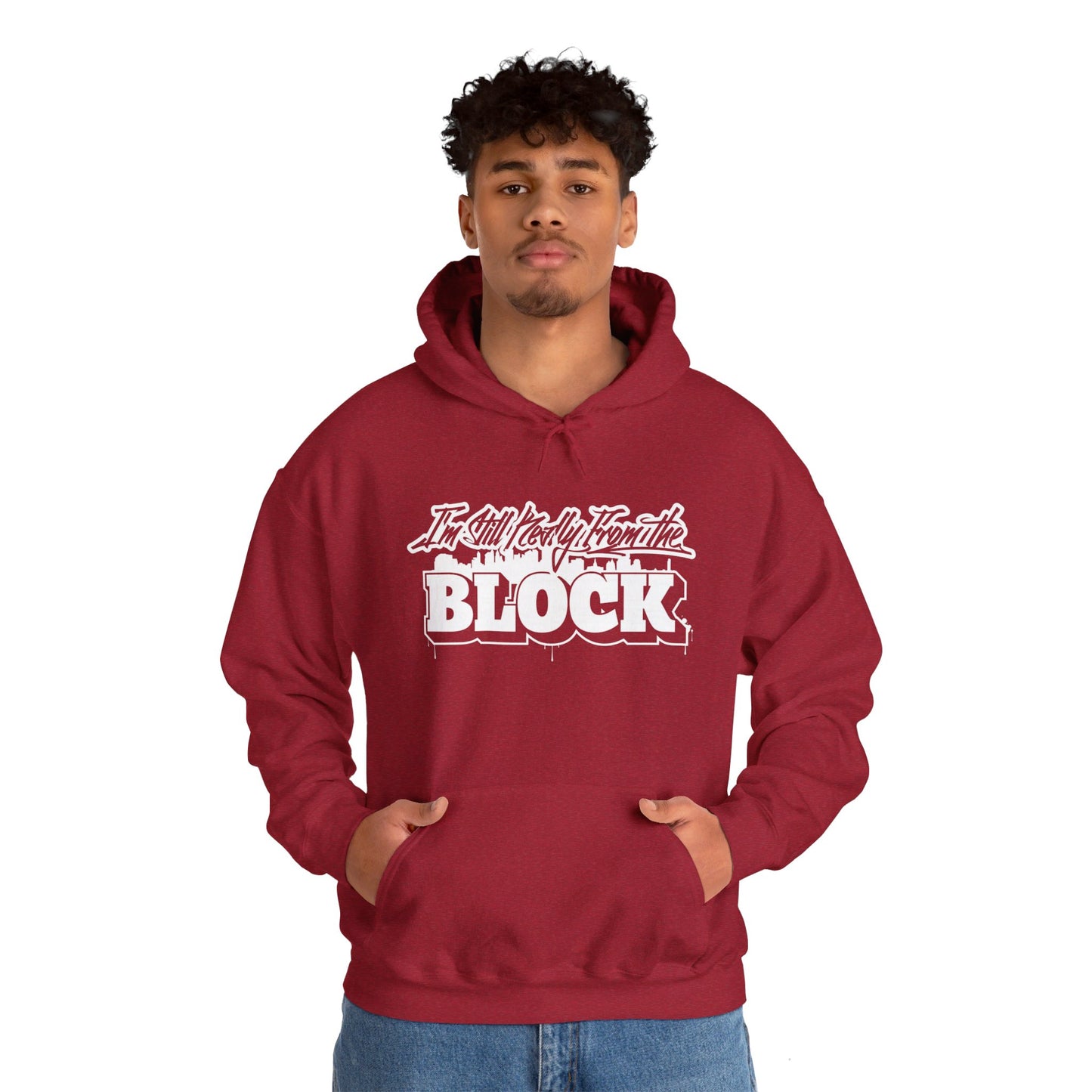 I'm Still Really From The Block Unisex Heavy Blend™ Gildan Hooded Sweatshirt