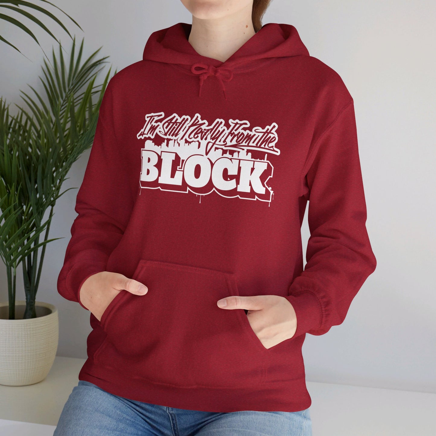 I'm Still Really From The Block Unisex Heavy Blend™ Gildan Hooded Sweatshirt