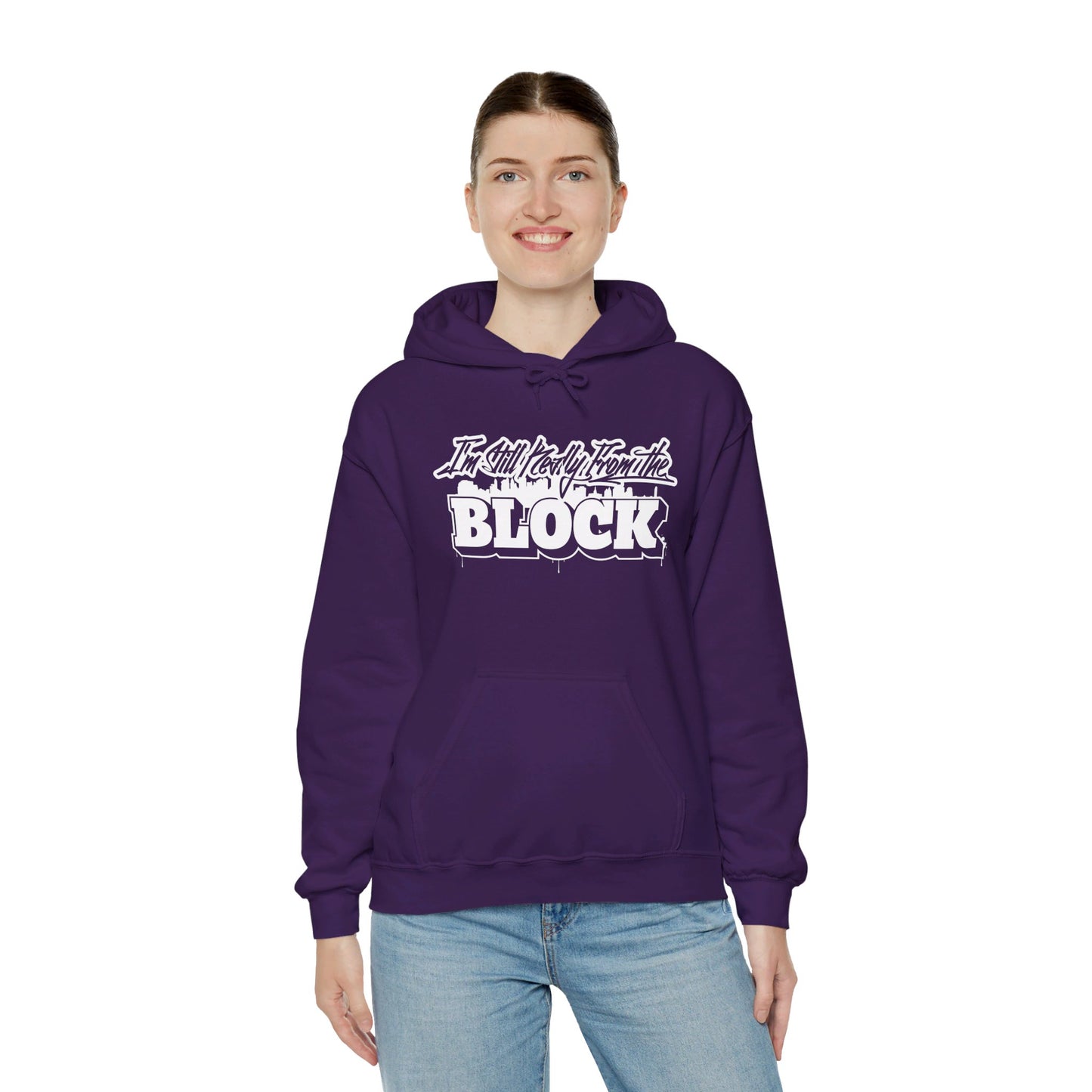 I'm Still Really From The Block Unisex Heavy Blend™ Gildan Hooded Sweatshirt
