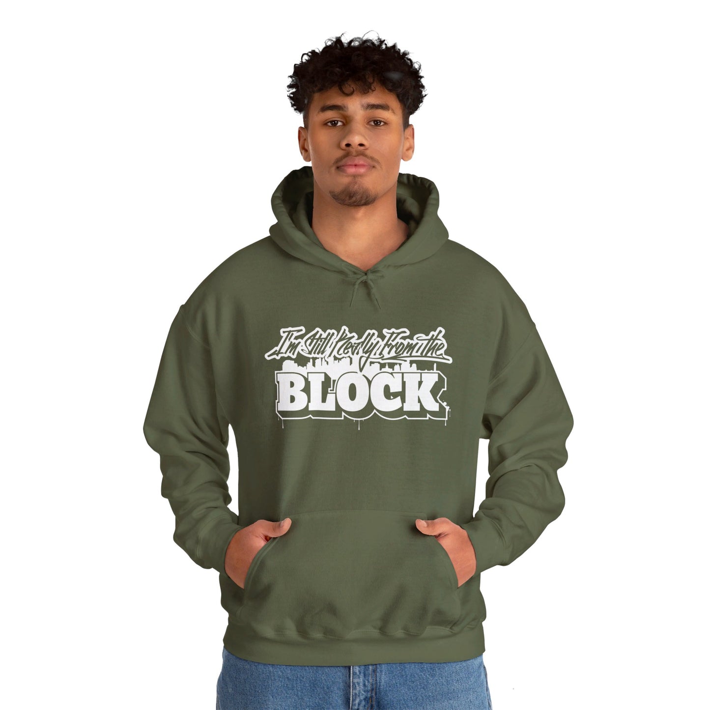 I'm Still Really From The Block Unisex Heavy Blend™ Gildan Hooded Sweatshirt