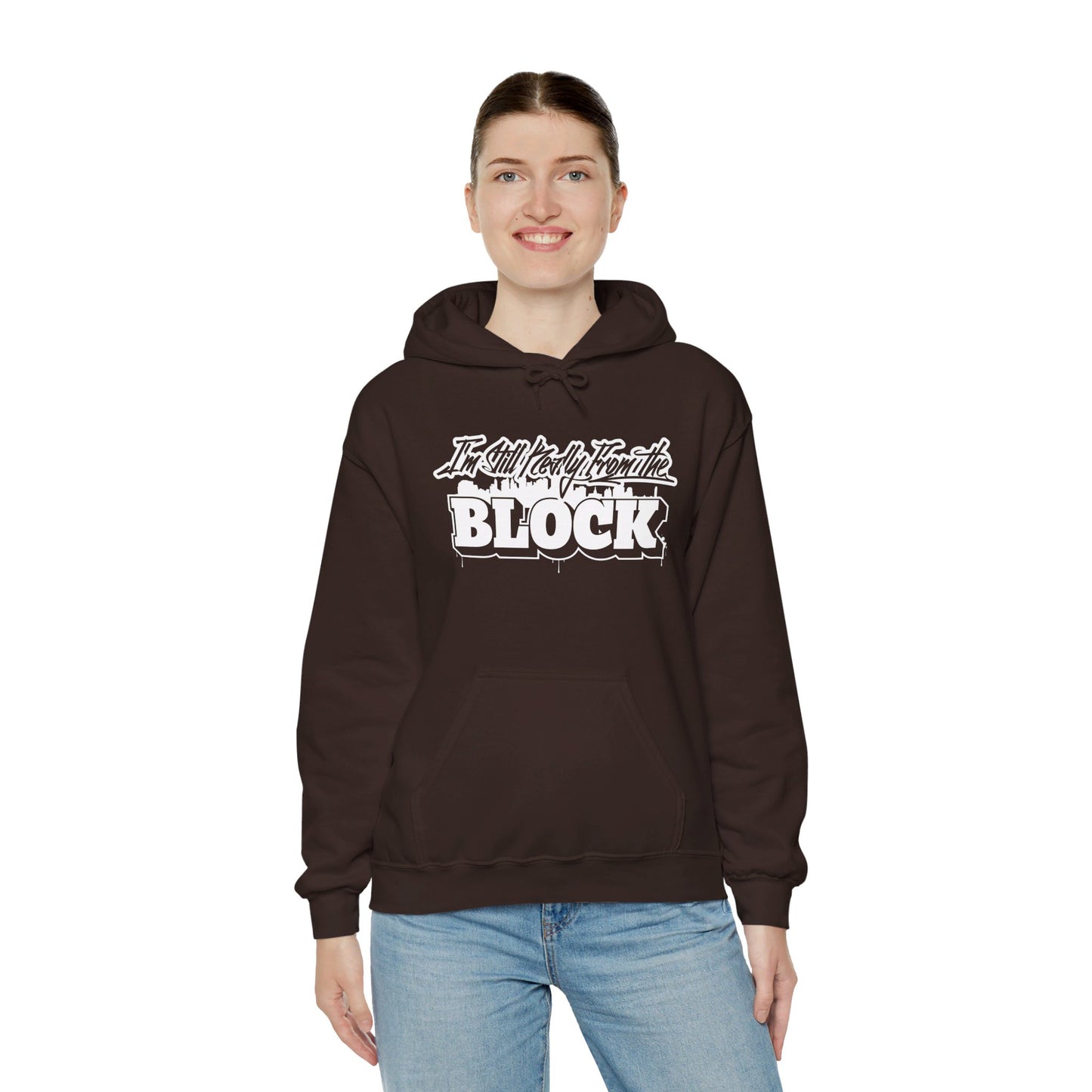I'm Still Really From The Block Unisex Heavy Blend™ Gildan Hooded Sweatshirt