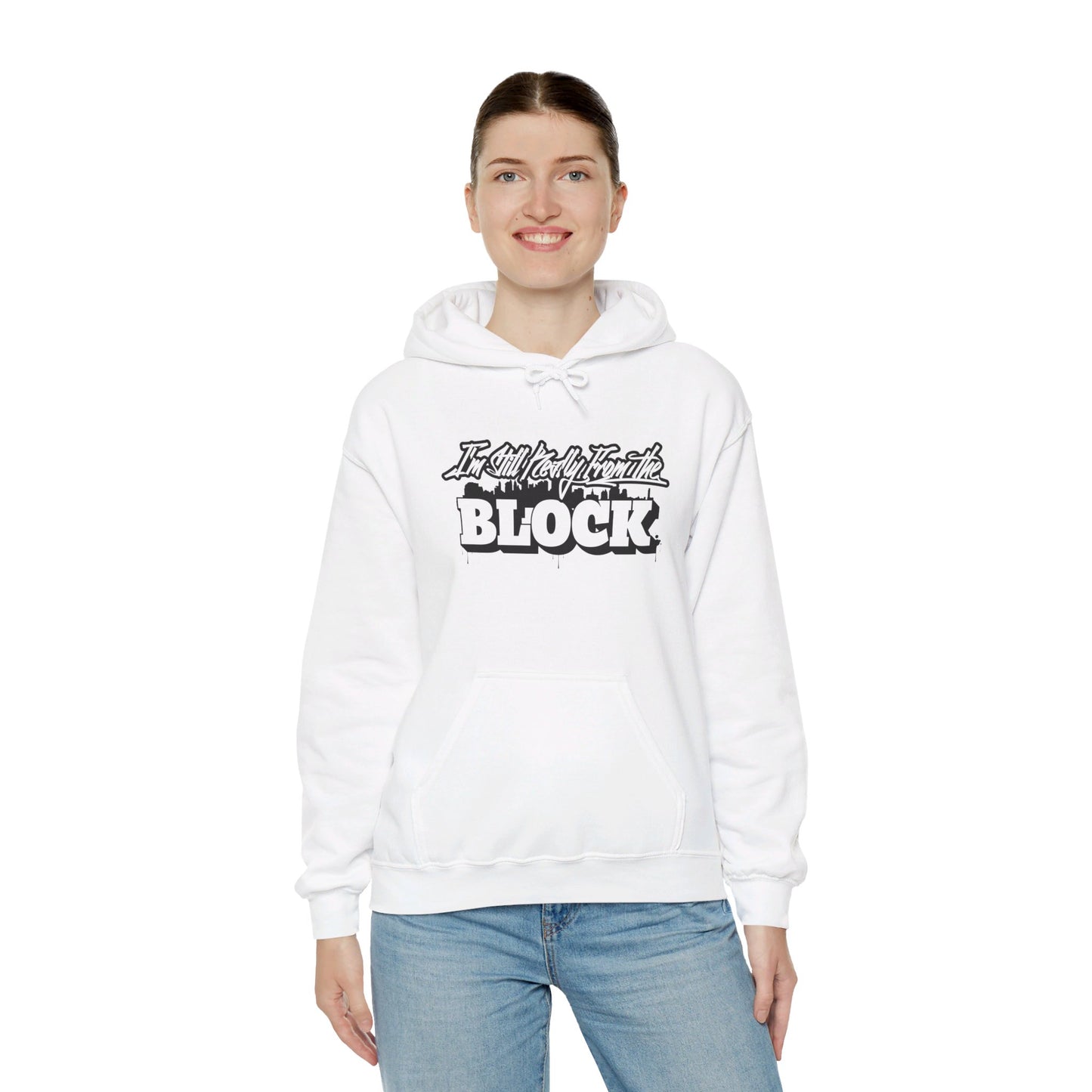 I'm Still Really From The Block Unisex Heavy Blend™ Gildan Hooded Sweatshirt