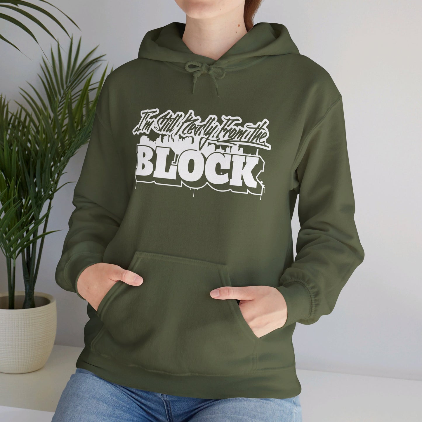 I'm Still Really From The Block Unisex Heavy Blend™ Gildan Hooded Sweatshirt