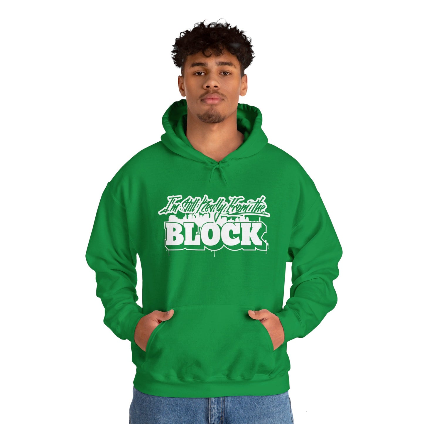 I'm Still Really From The Block Unisex Heavy Blend™ Gildan Hooded Sweatshirt