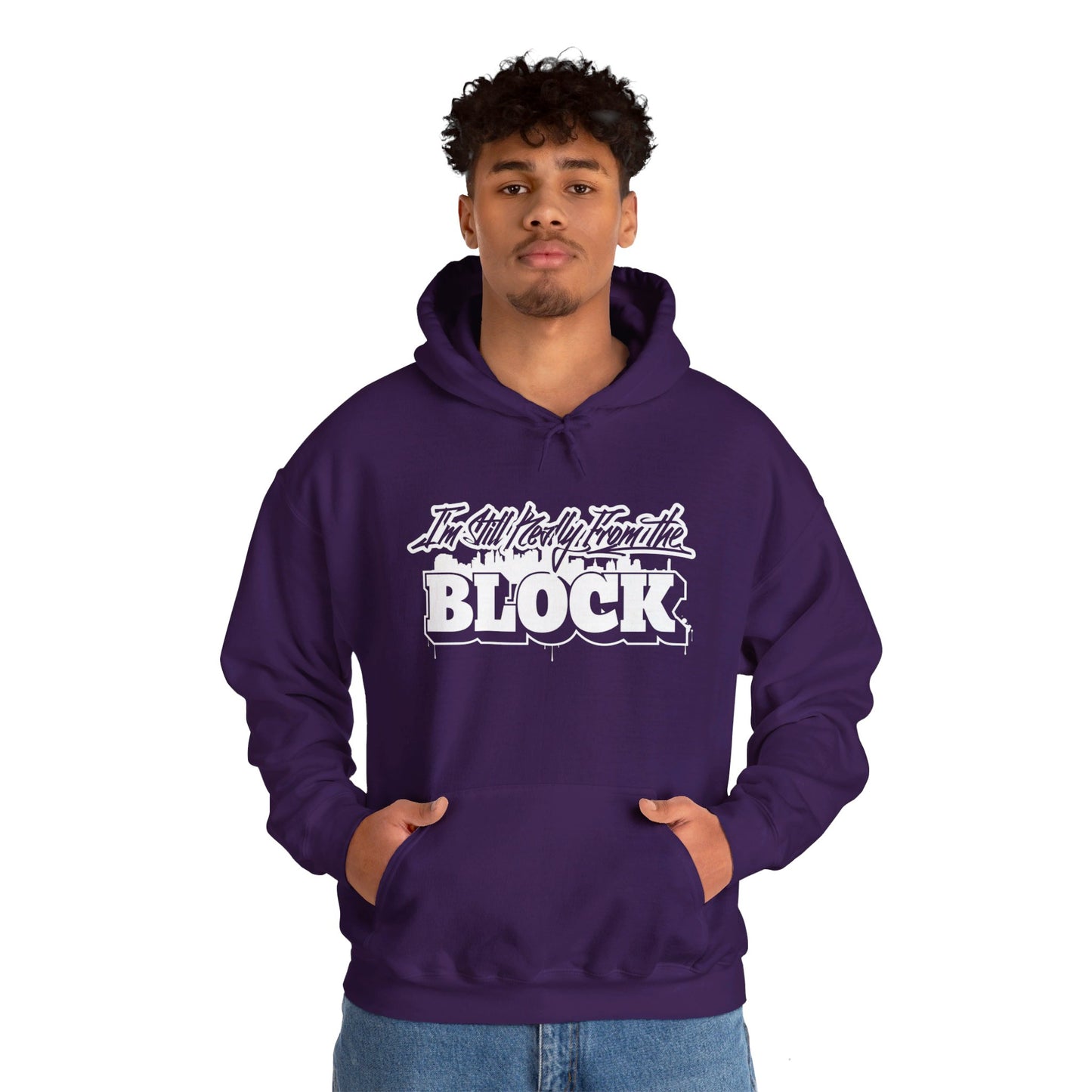 I'm Still Really From The Block Unisex Heavy Blend™ Gildan Hooded Sweatshirt
