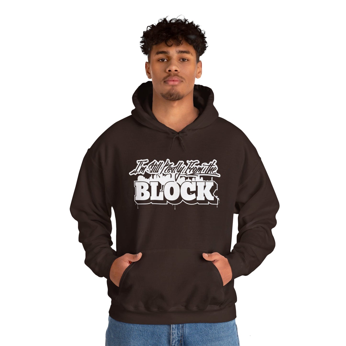 I'm Still Really From The Block Unisex Heavy Blend™ Gildan Hooded Sweatshirt