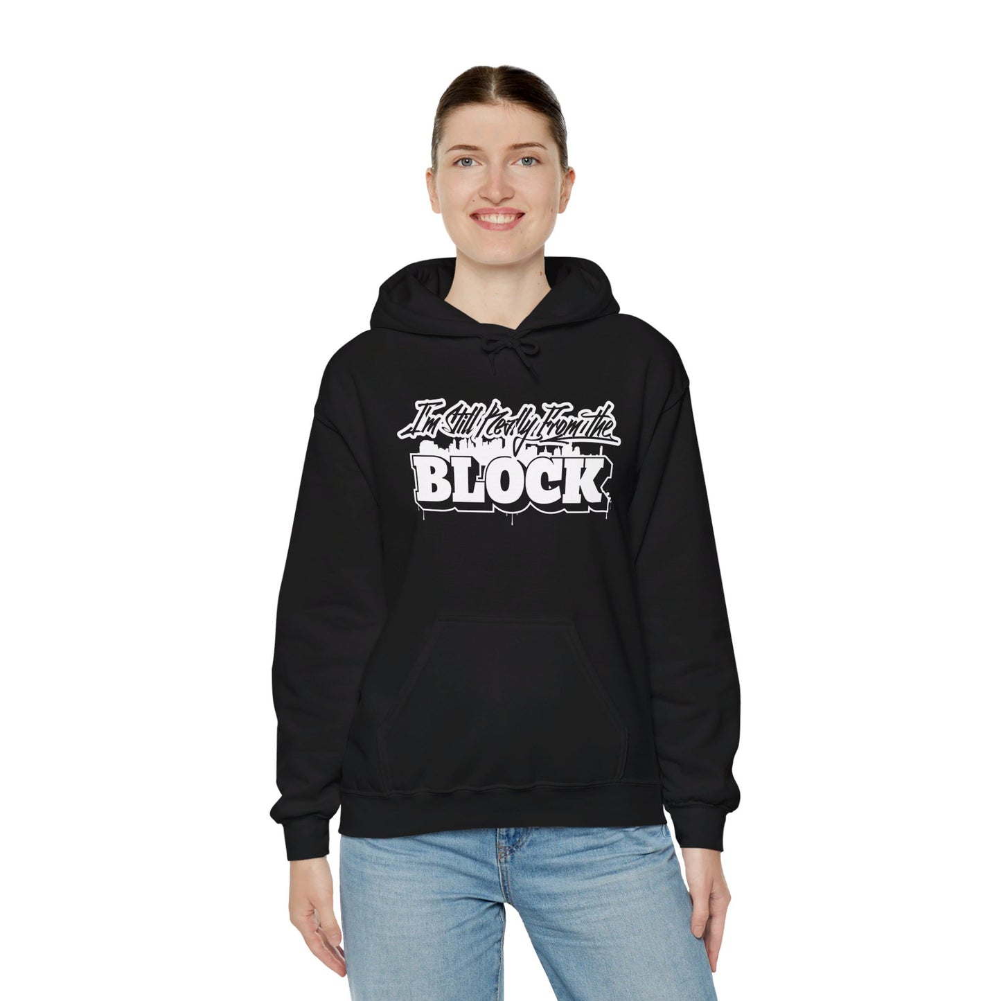 I'm Still Really From The Block Unisex Heavy Blend™ Gildan Hooded Sweatshirt