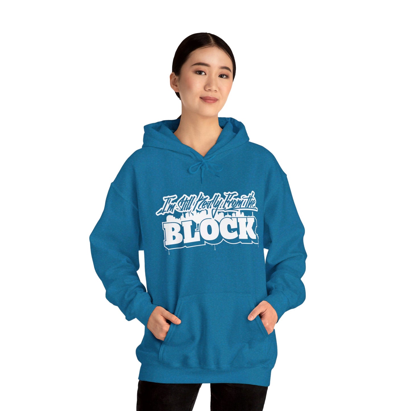 I'm Still Really From The Block Unisex Heavy Blend™ Gildan Hooded Sweatshirt