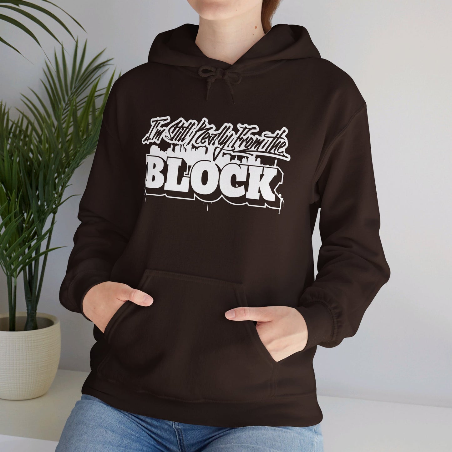 I'm Still Really From The Block Unisex Heavy Blend™ Gildan Hooded Sweatshirt