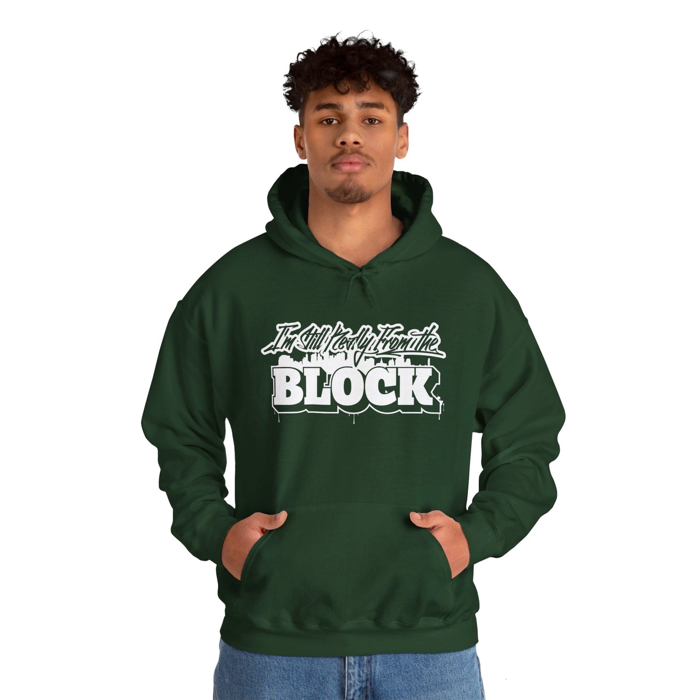 I'm Still Really From The Block Unisex Heavy Blend™ Gildan Hooded Sweatshirt